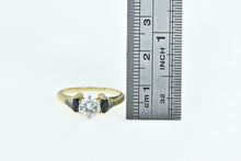 Load image into Gallery viewer, 14K 1.20 Ctw Diamond Sapphire Classic Engagement Ring Yellow Gold