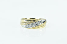 Load image into Gallery viewer, 10K 0.47 Ctw Diamond Classic Men&#39;s Wedding Band Ring Yellow Gold