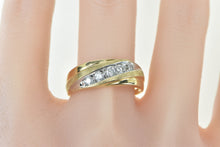 Load image into Gallery viewer, 10K 0.47 Ctw Diamond Classic Men&#39;s Wedding Band Ring Yellow Gold