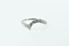 Load image into Gallery viewer, 14K 0.30 Ctw Diamond Wavy Vintage Wedding Band Ring White Gold