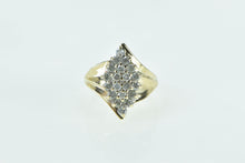 Load image into Gallery viewer, 10K 1.00 Ctw Diamond Navette Cluster Vintage Ring Yellow Gold