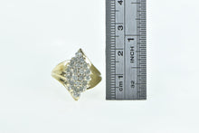 Load image into Gallery viewer, 10K 1.00 Ctw Diamond Navette Cluster Vintage Ring Yellow Gold