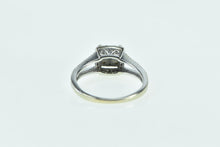 Load image into Gallery viewer, 10K Vintage Diamond Cluster Halo Engagement Ring White Gold