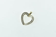 Load image into Gallery viewer, 14K 0.65 Ctw Diamond Heart Love Symbol Romantic Pendant Yellow Gold