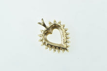 Load image into Gallery viewer, 14K 0.95 Ctw Diamond Cluster Heart Love Symbol Pendant Yellow Gold