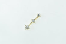 Load image into Gallery viewer, 14K 0.34 Ctw Tiered Princess Diamond Drop Fashion Pendant Yellow Gold