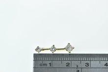 Load image into Gallery viewer, 14K 0.34 Ctw Tiered Princess Diamond Drop Fashion Pendant Yellow Gold