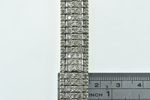 Load image into Gallery viewer, 10K 9.00 Ctw Diamond Encrusted Wide Statement Bracelet 7&quot; Yellow Gold