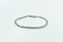 Load image into Gallery viewer, 10K 3.60 Ctw Classic Diamond Fashion Tennis Bracelet 6.75&quot; White Gold