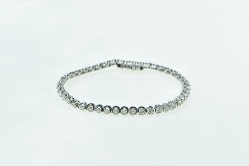 10K 3.60 Ctw Classic Diamond Fashion Tennis Bracelet 6.75