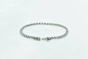 10K 3.60 Ctw Classic Diamond Fashion Tennis Bracelet 6.75" White Gold