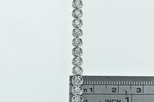 10K 3.60 Ctw Classic Diamond Fashion Tennis Bracelet 6.75" White Gold