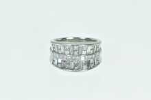 Load image into Gallery viewer, Platinum 3.06 Ctw Princess Baguette Diamond Band Ring