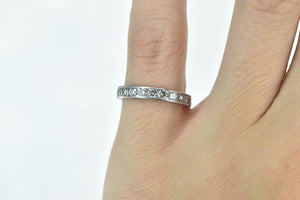 Platinum 0.54 Ctw Diamond Classic Wedding Band Ring