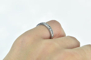 Platinum 0.54 Ctw Diamond Classic Wedding Band Ring