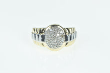 Load image into Gallery viewer, 10K 0.46 Ctw Diamond Oval Cluster Fashion Ring Yellow Gold