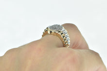 Load image into Gallery viewer, 10K 0.46 Ctw Diamond Oval Cluster Fashion Ring Yellow Gold