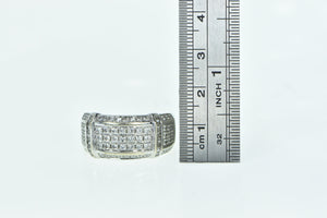 10K 1.02 Ctw Diamond Encrusted Wedding Band Ring White Gold