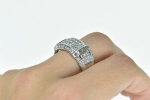 10K 1.02 Ctw Diamond Encrusted Wedding Band Ring White Gold