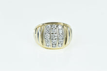 Load image into Gallery viewer, 14K 1.00 Ctw Diamond Squared Vintage Men&#39;s Ring Yellow Gold