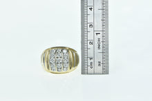 Load image into Gallery viewer, 14K 1.00 Ctw Diamond Squared Vintage Men&#39;s Ring Yellow Gold