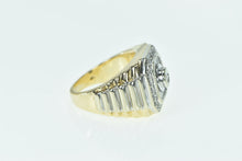 Load image into Gallery viewer, 14K 1.00 Ctw Diamond Squared Cluster Statement Ring Yellow Gold