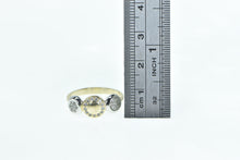 Load image into Gallery viewer, 14K 0.28 Ctw Diamond Circle Geometric Statement Ring Yellow Gold