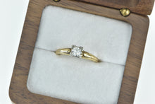 Load image into Gallery viewer, 14K 1940&#39;s 0.22 Ct Diamond Solitaire Engagement Ring Yellow Gold