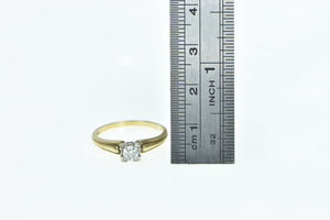 14K 1940's 0.22 Ct Diamond Solitaire Engagement Ring Yellow Gold