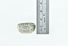 Load image into Gallery viewer, 14K 0.40 Ctw Art Deco Diamond Squared Statement Ring White Gold