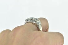 Load image into Gallery viewer, 14K 0.40 Ctw Art Deco Diamond Squared Statement Ring White Gold