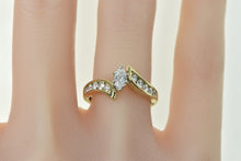 Load image into Gallery viewer, 14K 0.78 Ctw Marquise Diamond Engagement Ring Yellow Gold