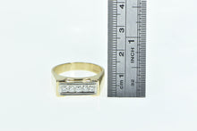 Load image into Gallery viewer, 14K 0.15 Ctw Squared Vintage Statement Men&#39;s Ring Yellow Gold