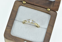 Load image into Gallery viewer, 14K 0.58 Ctw Three Diamond Classic Engagement Ring Yellow Gold