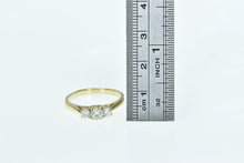 Load image into Gallery viewer, 14K 0.58 Ctw Three Diamond Classic Engagement Ring Yellow Gold