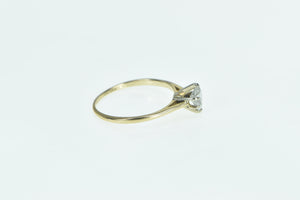 14K 0.36 Ct Marquise Diamond Solitaire Engagement Ring Yellow Gold