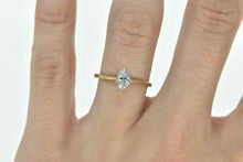 Load image into Gallery viewer, 14K 0.36 Ct Marquise Diamond Solitaire Engagement Ring Yellow Gold