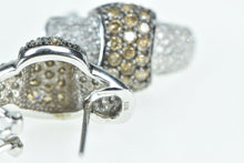 Load image into Gallery viewer, 10K 1.67 Ctw White &amp; Fancy Diamond French Clip Earrings White Gold