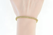 Load image into Gallery viewer, 10K 0.82 Ctw Diamond Vintage Classic Tennis Bracelet 7&quot; Yellow Gold