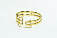 Load image into Gallery viewer, 22K Antique Victorian Snake Serpent Bangle Wrap Bracelet 7.25&quot; Yellow Gold