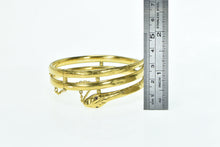 Load image into Gallery viewer, 22K Antique Victorian Snake Serpent Bangle Wrap Bracelet 7.25&quot; Yellow Gold