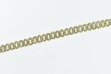 Load image into Gallery viewer, 10K 13.48 Ctw Pave Diamond Encrusted Curb Chain Necklace 21.75&quot; Yellow Gold