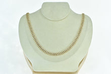 Load image into Gallery viewer, 10K 13.48 Ctw Pave Diamond Encrusted Curb Chain Necklace 21.75&quot; Yellow Gold