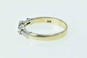 14K 0.52 Ctw Baguette Diamond Wedding Band Ring Yellow Gold