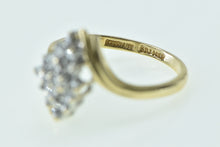 Load image into Gallery viewer, 14K Vintage Diamond Squared Cluster Bypass Ring Yellow Gold