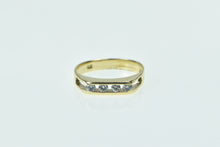 Load image into Gallery viewer, 14K Vintage Diamond Squared Stacking Band Ring Yellow Gold