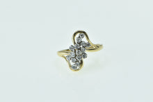 Load image into Gallery viewer, 14K 0.30 Ctw Diamond Curvy Cluster Vintage Ring Yellow Gold