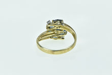 Load image into Gallery viewer, 14K Marquise Sapphire Diamond Accent Vintage Ring Yellow Gold