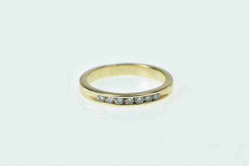 14K 0.14 Ctw Diamond Wedding Band Ring Yellow Gold