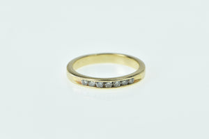 14K 0.14 Ctw Diamond Wedding Band Ring Yellow Gold